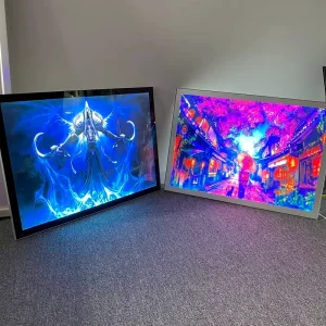Custom LED Advertising Light Boxes Ultra Slim Aluminum Frame LED Magnetic Lightbox Poster Show Holder