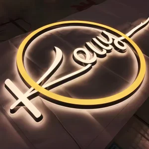 Custom LED Backlit Acrylic PVC 3D Logo Signboards with Laser Cut Letters for Outdoor Decoration