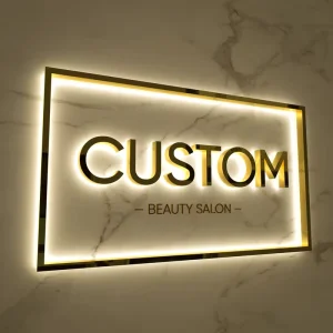 Custom LED Backlit Sign 3D LED Sign Aluminum Sign for Shop Business Sign LC Sign