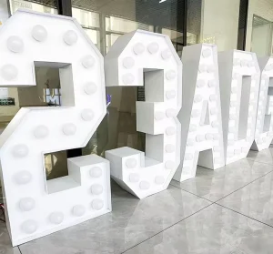 Custom LED Bulb Marquee Letters A-Z Numbers Warm Light Up Sign for Wedding Bar Party OEM 1pc MOQ