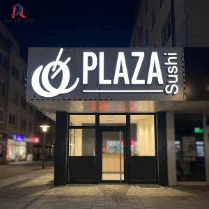 Custom LED Business Sign Outdoor Advertising IP65 Waterproof Acrylic Stainless Steel Channel Letter For Companies And Buildings