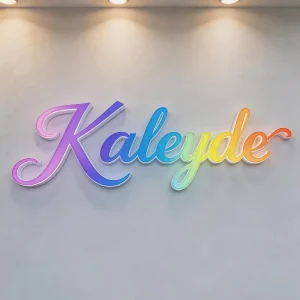 Custom LED Front Lit Channel Letters Acrylic 3D Sign for Advertising Company