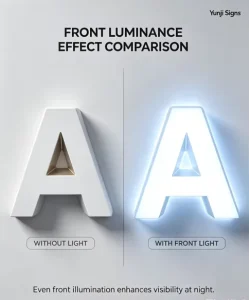 Custom LED Front Lit Stainless Steel Channel Letters Sign IP65 Waterproof AC Wedding Shops Office Bars Malls Home Car Taxi