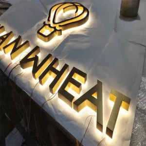 Custom LED Illuminated Backlit Signs LED Sign Logo Letters 3D Sign Outdoor Store Front Channel Sign Business Shop Hall Signage