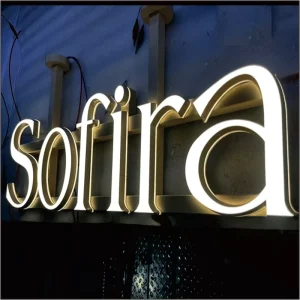 Custom LED Illuminated Mini Letters 3D Acrylic Backlit Storefront Sign Waterproof Outdoor Business Wall Mounted Channel Letters