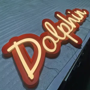Custom LED Illuminated Neon Letter Sign for Building Decoration Giant Light Up Letters with IP65 Waterproof and WiFi App Control