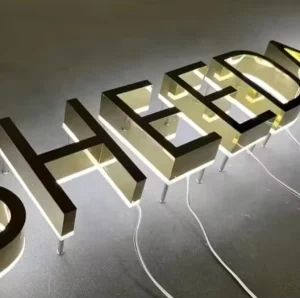 Custom LED Illuminated Sign LED Advertising Acrylic Letter Sign High Brightness LED Mini Acrylic Logo Sign