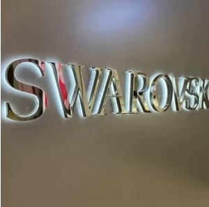 Custom LED Illuminated Stainless Steel Backlit 3D Letters Acrylic Bar Advertisement Signboard for Outdoor Lighting