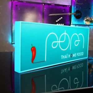 Custom LED Light Box for Store Advertising with Hanging Option Waterproof and Weatherproof Business Sign Board