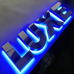 Custom LED Logo Sign 3D Letters Indoor Business Advertising Lighted Signage Channel Sign for Shopping Mall Storefronts
