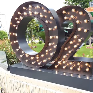 Custom LED Luminous 3D Metal Sign High Brightness Channel Letter for Home Mall Park Company Illuminated 3D Sign