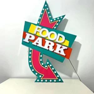Custom LED Metal Letter Sign Stainless Steel Mini Neon Light Vintage American Creative Wall Mounted Illuminated Sign