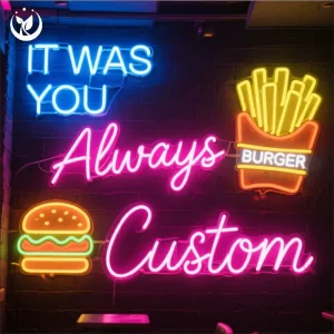 Custom LED Neon Logo Sign for Restaurant Car & Companies Wall Decor Outdoor Food Store Sign