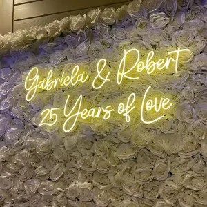 Custom LED Neon Sign LED Light Up Sign Custom Neon Letters Sign for Wedding Party Ceremony Decoration Wall Decoration