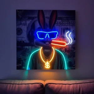 Custom LED Neon Sign for Hookah for Man Cave Smoke Shop or Lounge LED Neon Light Source for Advertising and Decoration