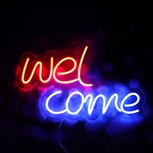 Custom LED Neon Signs for Home & Office Wall Decor Business Shop Logo Happy Birthday Big Text Name Customizable Neon Signs