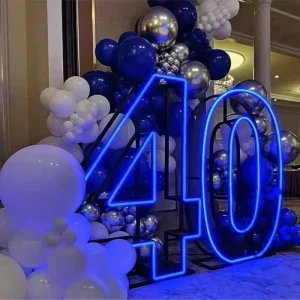 Custom LED Numbers Sign Big RGB Neon Letters Light for Outdoor Direction Car Companies Decoration Stand Installation Acrylic