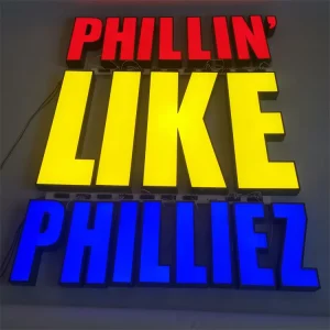 Custom LED Outdoor Storefront Signs for Business Illuminated Signage Outdoor Sign Letters 3D LED Outdoor Acrylic Logo Sign Board