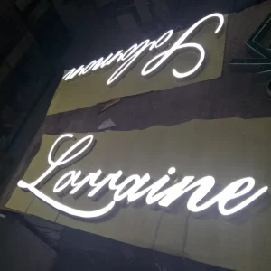 Custom LED Resin Neon Letters Outdoor Business Storefront Signage Durable Illuminated Channel Letters