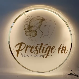 Custom LED Sign Acrylic Circular LED Backlit Signage High-end Electronic Sign Outdoor Luminous Advertising Logo Sign