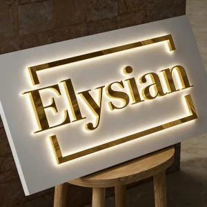 Custom LED Sign Backlit Logo Sign for Office Chain Buildings Waterproof Outdoor Wall Logo Signage for Shop