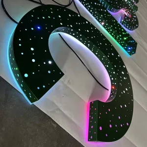 Custom LED Sign RGB Letters LED Backlit Sign Wall Letters for Business Logo