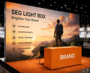 Custom LED Tension Fabric Light Box for Exhibition Booth Display