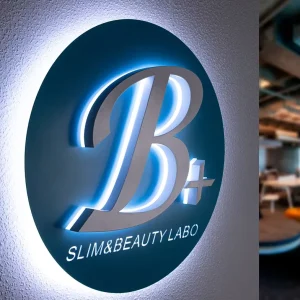 Custom LED Wall Sign 3D Stainless Steel Sign Logo Advertising Illuminated 3D Alphabet Acrylic Light Electronic Sign
