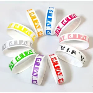 Custom LOGO Printing Polyester Sporty Style All Season Bar Concert Exhibition Bracelet Bands Promotional Wristbands for