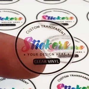 Custom LOGO Transparent PVC Vinyl Self Adhesive Die Cut Sticker Label Sheet Business Advertisement for Promotional Gifts