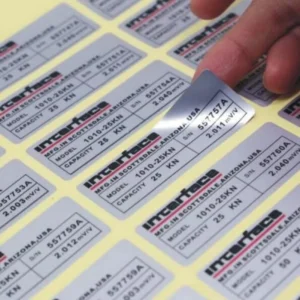 Custom Label Sticker Serial Waterproof Silver Dragon Adhesive Tabs Numbered Inspection Product Label for Serial Number