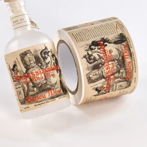 Custom Label Stickers Factory Direct Adhesive Labels Roll Label Custom Print Embossed Stickers Custom Logo Sticker Labels