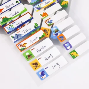 Custom Label Stickers Factory Direct Writable Name Stickers Self Adhesive Labels for School & Office