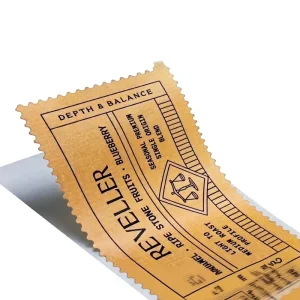 Custom Label Stickers Roll form Self adhesive Waterproof Labels Transparent Sealing Stickers Six color Rotary Printing