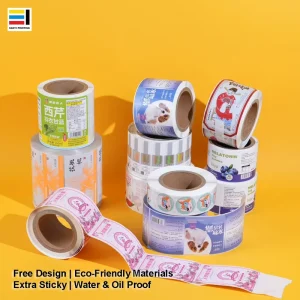 Custom Label Waterproof Self Adhesive Brand Custom Logo Sticker Business Packaging Labels PVC Printing Adhesive SANYI Gift Craft