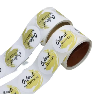 Custom Labels Stickers Adhesive Oil Proof Waterproof Vinyl Stickers Beverage Stickers Packaging Labels