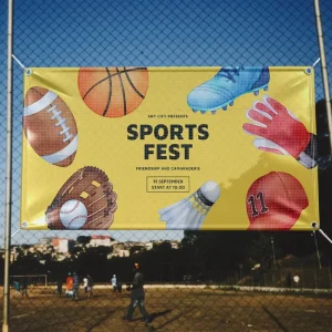 Custom Large Billboard Banners for Exhibition & Sports Advertising Portable Business Banner