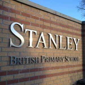 Custom Large Metal Wall Logo Sign Outdoor Stainless Steel Letters Sign For Hotel Shop Company For Buildings Office