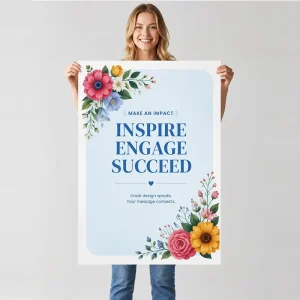 Custom Large Size CMYK Color Poster Printing for Movie Music Business Advertising