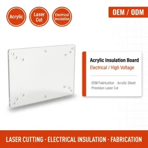 Custom Laser Cut Acrylic Insulation Board OEM Electrical Insulating Sheet Panel Fabrication Service