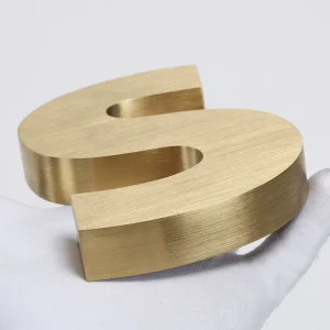 Custom Laser Cut Stainless Steel Wall Mount Brass Signage 3D Logo Metal Indoor Gold Metal Letter Logo Sign Board