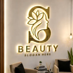 Custom Led Sign For Business Sign Led Letter Sign 3D Backlit Acrylic Sign For Beauty Salons Wall Logo Electronic Signs LC Sign