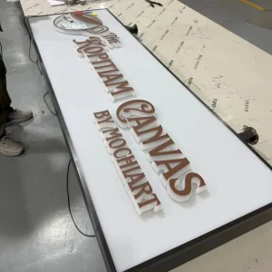 Custom Led Sign Illuminated Advertising Letters Sign Logo Advertising Backlit Illuminated 3D Acrylic Light Electronic Sign