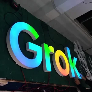 Custom Letras Luminosas RGB LED Channel Letters Sign Gradient Color LED Letters Rainbow LED Letters Multicolor LED Letters