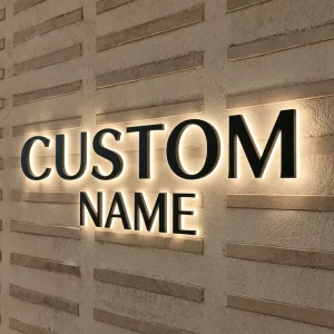 Custom Letter Sign Outdoor 3D Lighted Board LED Light Signs for Business Backlit Acrylic Stainless Steel Sign