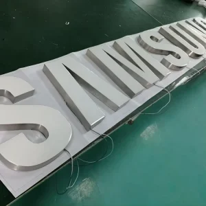 Custom Liquid Acrylic Resin Channel Letter Sign 10-100CM Resin Acrylic Front Luminous Letter Logo Store Brand Identity