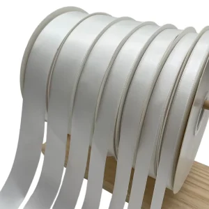 Custom Logo 245 Colors Satin Ribbon 100% Polyester Single Double Face Ribbon for Garment Gifts Wrapping