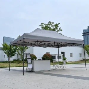 Custom Logo 3×4.5m Advertising Tent Pop up Canopy Coffee Color Frame Anti Ponding System Waterproof