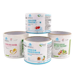 Custom Logo Adhesive Sticker Self adhesive Waterproof Eco friendly Food Jar Packaging Label Gold Foil Printing Custom Die Cut