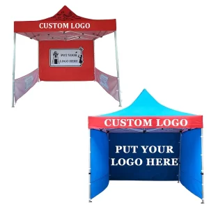 Custom Logo Advertising Promotional Aluminium Printing Gazebo Tent Pop Up Tents